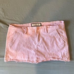 Vintage baby pink Abercrombie&fitch mini skirt